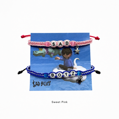 Set Pulseras Tejidas Sad Boyz