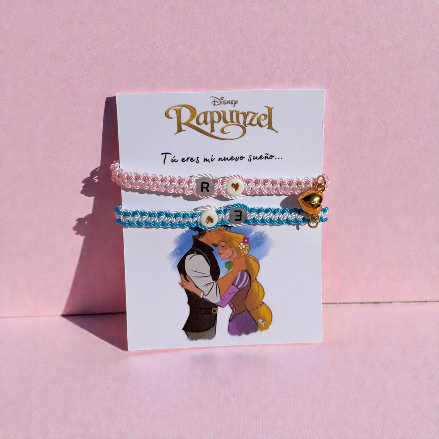 Set Pulseras Tangled Iniciales Personalizadas