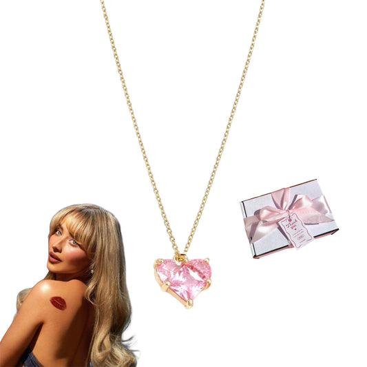 Collar de corazón Sabrina Carpenter + caja