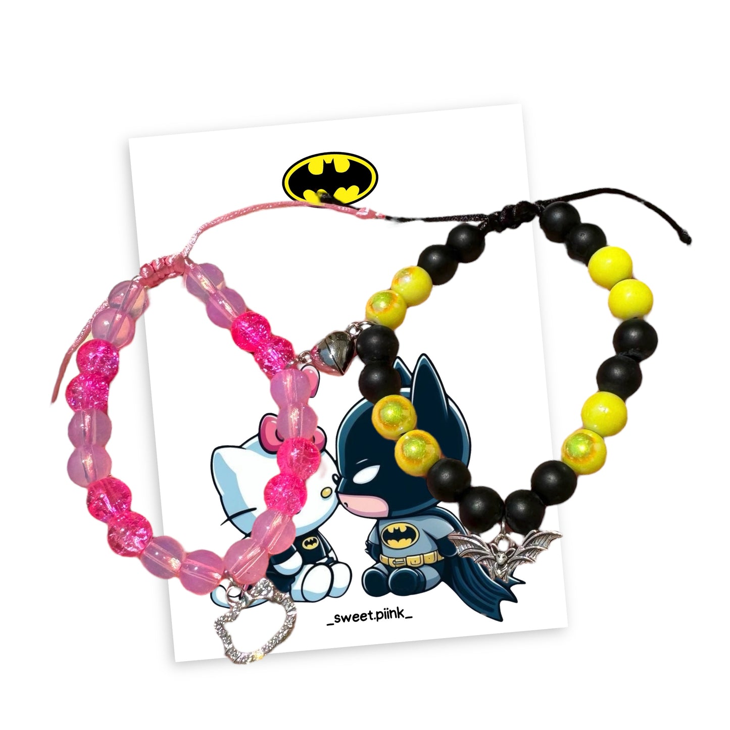 Pulseras de Batman x Hello Kitty