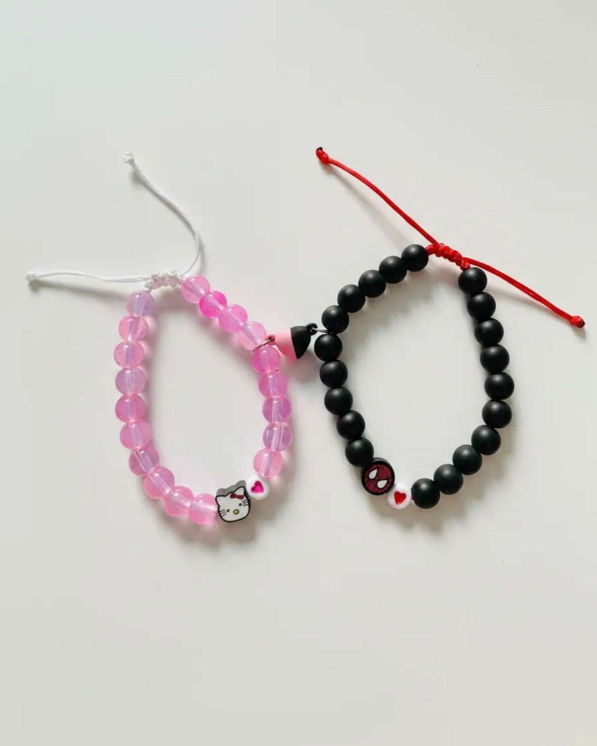 Set Pulseras Spider & Kitty Love