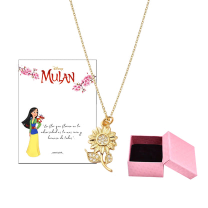 Cadena Mulan Disney + caja regalo