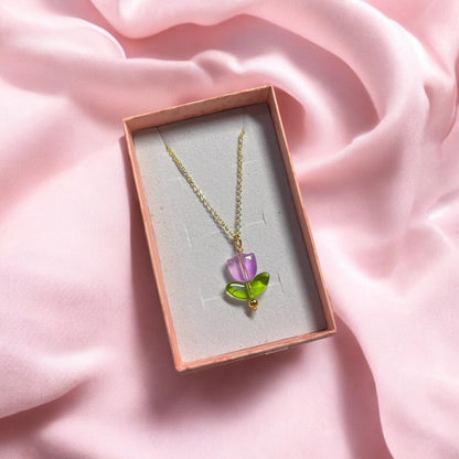 Cadena Tulipán Lila