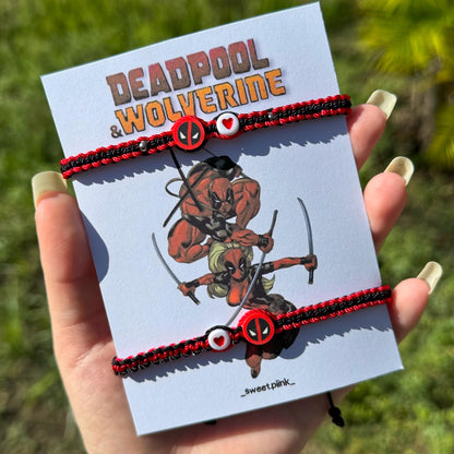 Dúo Pulseras Deadpool & Ladypool