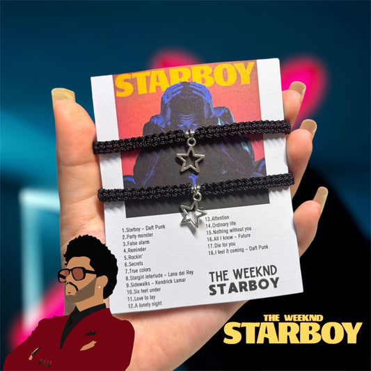 Duo pulseras tejidas Starboy