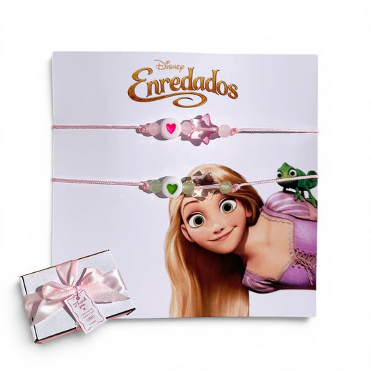 Set Pulseras Rapunzel & Pascal