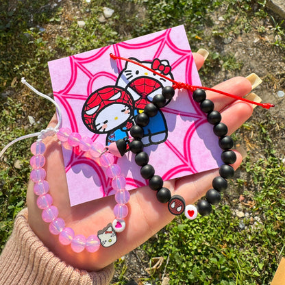 Pulseras Hello Kitty y Spiderman Love