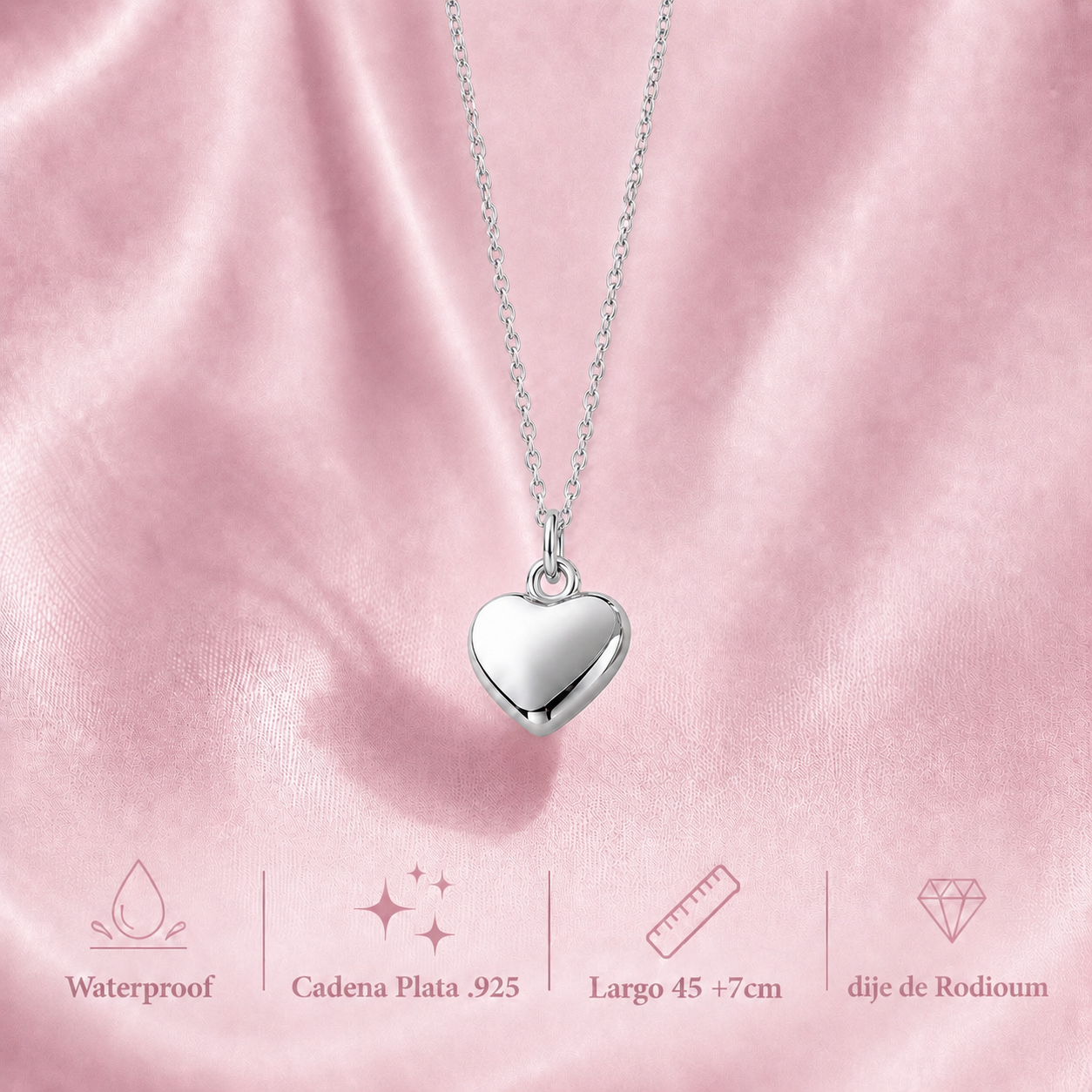 Collar Corazón Culpa Tuya