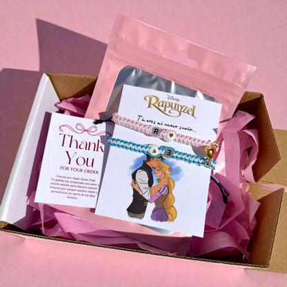 Set Pulseras Tangled Iniciales Personalizadas