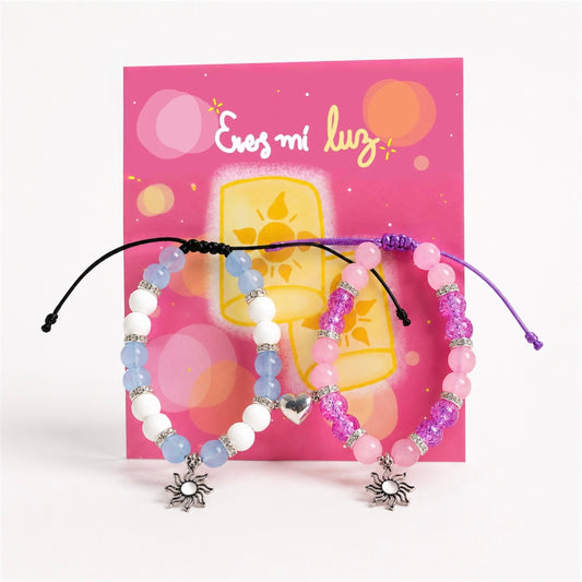 Set Pulseras de Rapunzel y Flynn