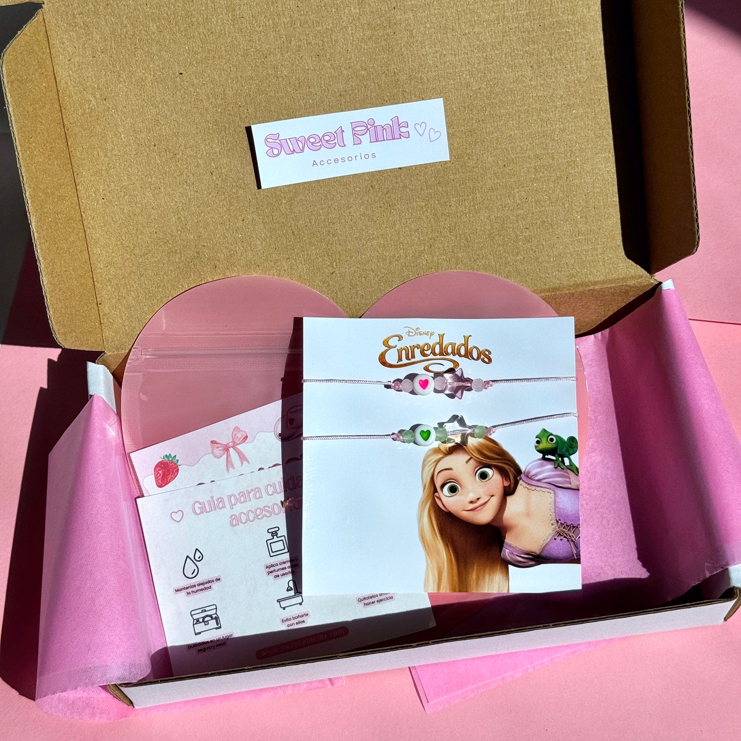 Set Pulseras Rapunzel & Pascal Mejores amigas