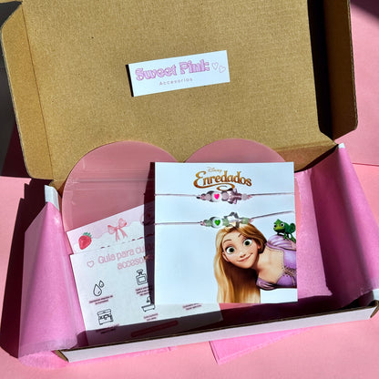Set Pulseras Rapunzel & Pascal Mejores amigas