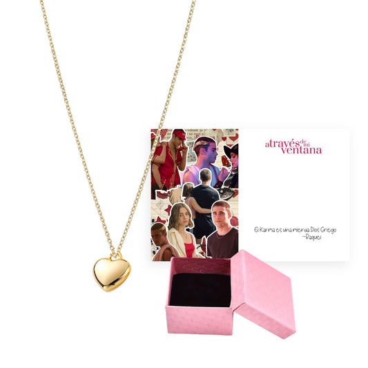 Collar corazón Atdmv Raquel y ares + cajita