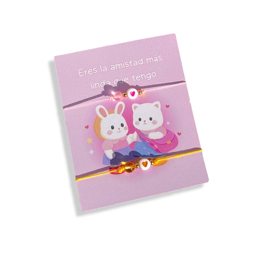 Pulseras mejores amigas ternurines