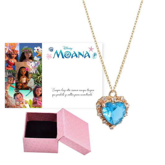 Collar Corazón Moana + caja