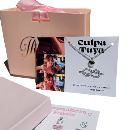 Collar Corazón Culpa Tuya