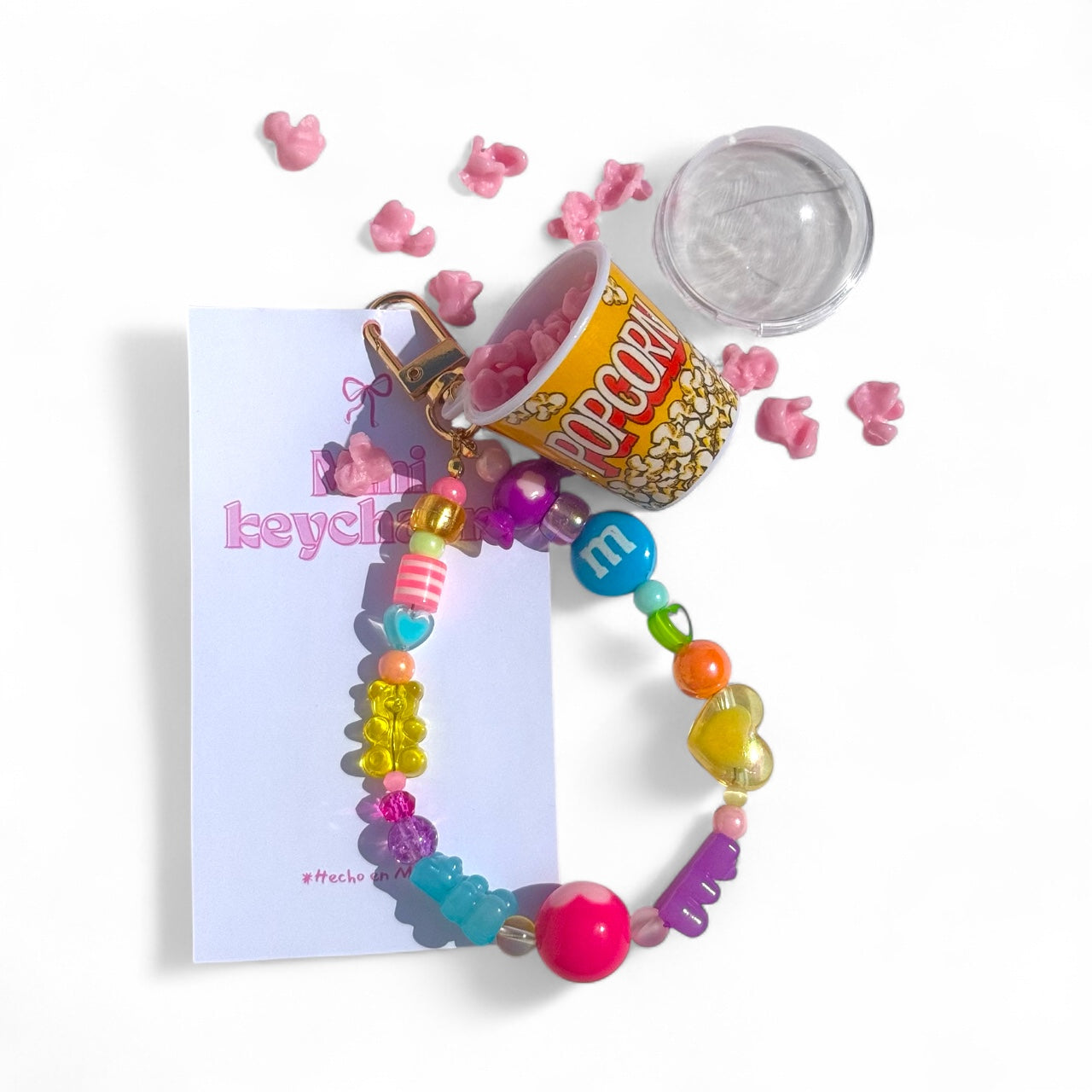 Mini Popcorn keycharm